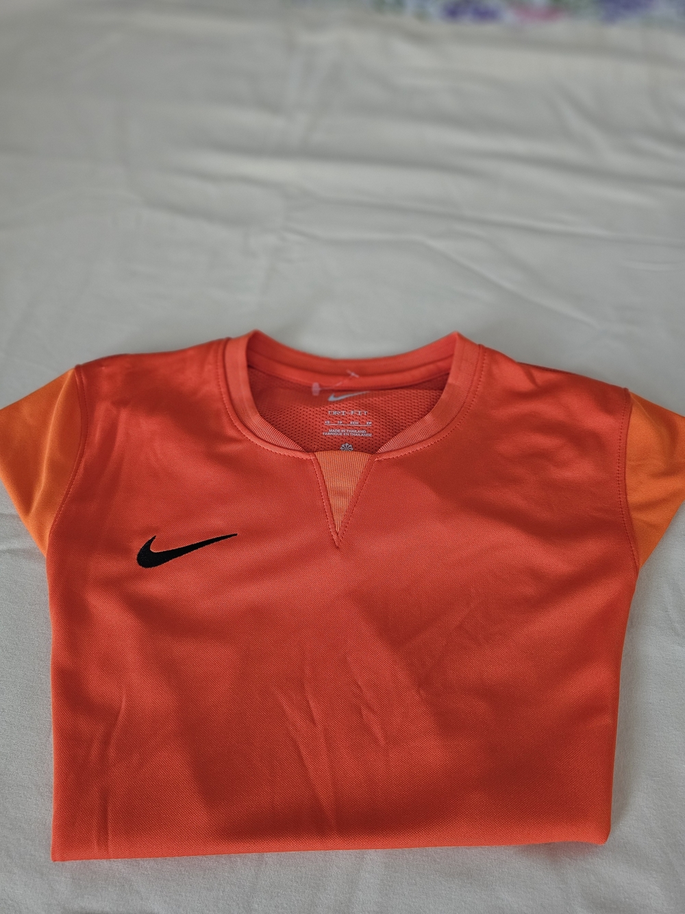 Nike Womens Short Sleeve Athletic Top in Bright Orange